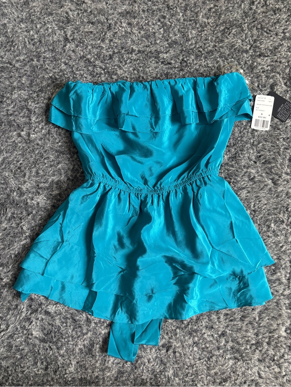 Vintage Forever 21 100% silk strapless top